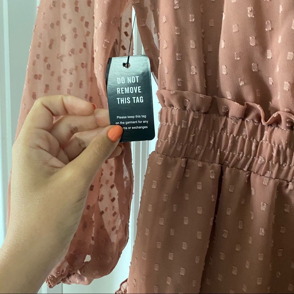 Express Mini Ruffled Dress. NEW WITH TAGS - Picture 2 of 6